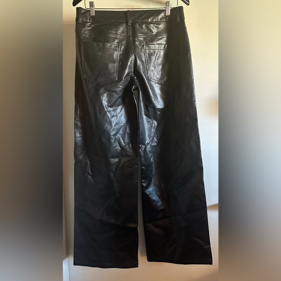 Edikted NWT black faux leather pants size M - Picture 2 of 5